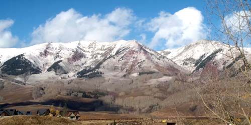 Panorama of mountains in Crested Butte webcam - Glenwood Springs