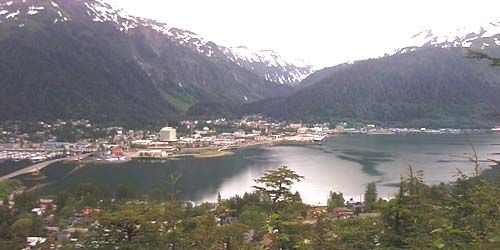 Juneau Panorama from above webcam - Juneau
