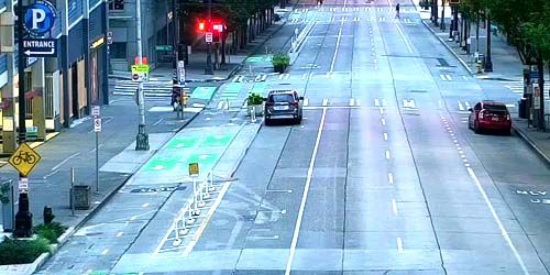 2nd Avenue Traffic - live webcam, Washington Seattle