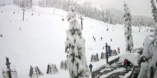 Station de ski Alpental Base -  Webсam , Washington Seattle