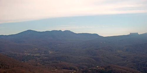 Panorama of mountains in Banner Elk suburb - live webcam, North Carolina Boone