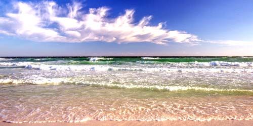 Beautiful beach and panoramic views of the bay - live webcam, Florida Destin