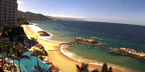 Coast with beaches - live webcam, Jalisco Puerto Vallarta