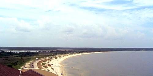 Sandy beaches on the Gulf Coast - live webcam, Mississippi Biloxi