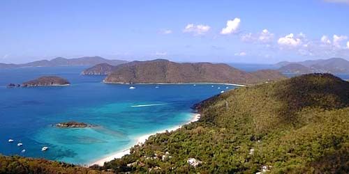 Cinnamon Bay, Little Maho y Francis, playas costeras -  Webcam , Territorios organizados no incorporados Islas vírgenes americanas