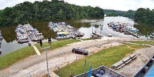 Places avec bateaux sur le moulin du lac Charles -  Webсam , Ohio Mansfield
