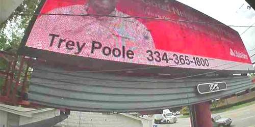A billboard on a street - live webcam, Alabama Montgomery