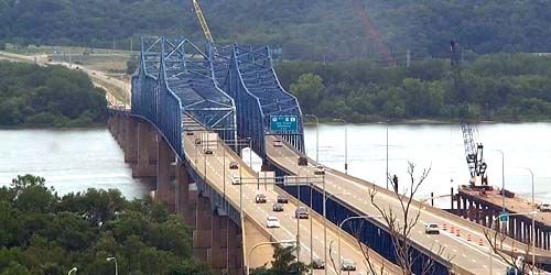 McClugage Bridge over Lake Peoria - live webcam, Illinois Peoria