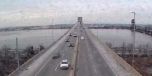 Puente de la bahía, puente conmemorativo Vincent R. Casciano -  Webcam , Nueva Jersey Newark