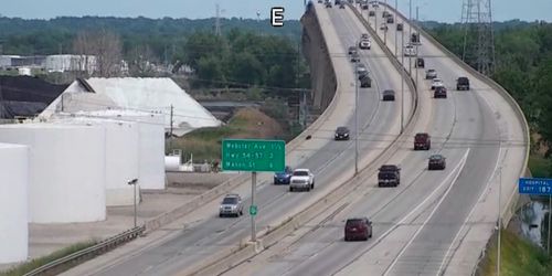 Leo Frigo Memorial Bridge - live webcam, Wisconsin Green Bay
