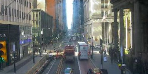 Broadway Street, St. Paul's Chapel, Broadway LLC - live webcam, New York New York