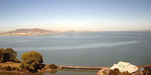 San Francisco Bay from Burlingame Coast - live webcam, California San Francisco