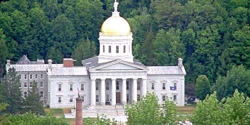 Edificio del Capitolio Estatal de Vermont -  Webcam , Vermont Montpelier