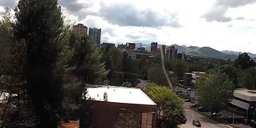 City center from the office of a commercial firm - live webcam, North Carolina Asheville