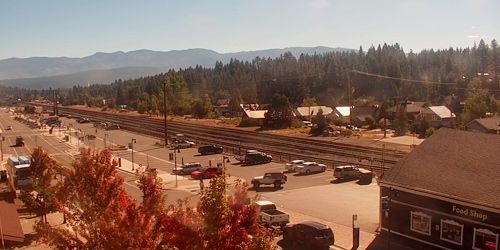 Centro de la ciudad, vista de la estación de tren -  Webcam , California Truckee
