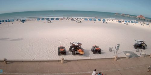 Playa central, sendero para caminar webcam - Clearwater