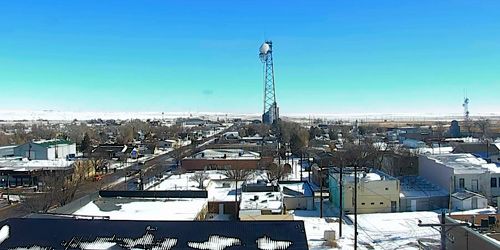 Vue de la ville d'en haut -  Webсam , Colorado Limon