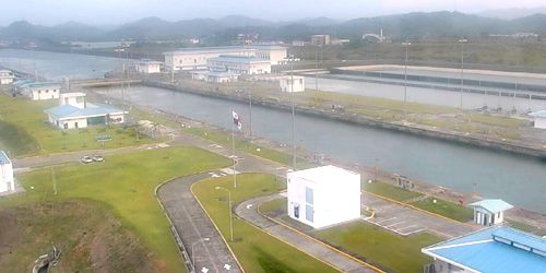 Cocoli Locks in the Panama Canal - live webcam, Panama Panama