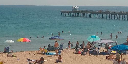 Lauderdale-by-the-Sea Beach, Commercial Pier - live webcam, Florida Fort Lauderdale