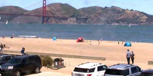 East Beach en Crissy Field, PTZ cam -  Webcam , California San Francisco