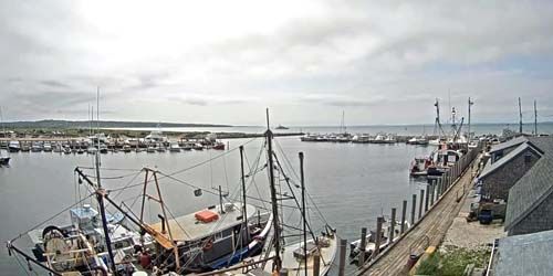 Menemsha Harbor Fishing Dock - live webcam, Massachusetts New Bedford