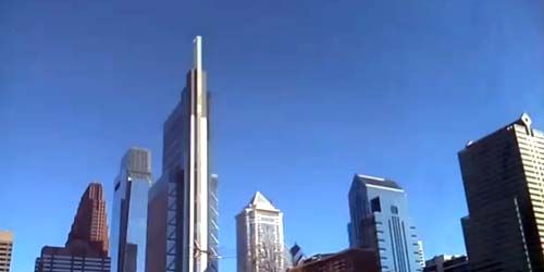 Downtown, skyscraper view - Live Webcam, Philadelphia (PA)