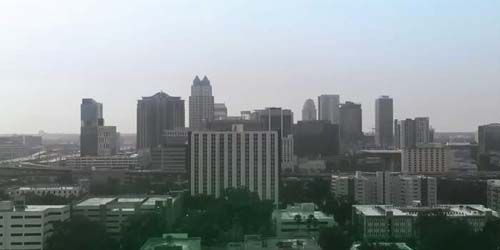 Downtown, panorama from above - live webcam, Florida Orlando