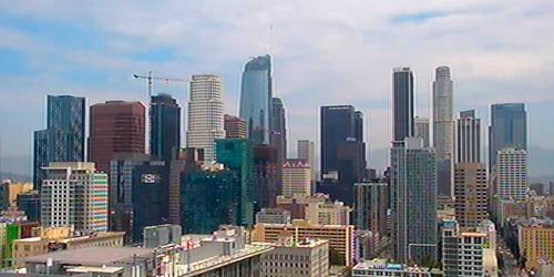 Downtown, view of skyscrapers - live webcam, California Los Angeles