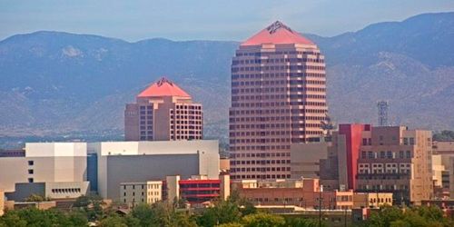 Centre-ville, l'hôtel Clyde, Albuquerque Plaza -  Webсam , New Mexico Albuquerque