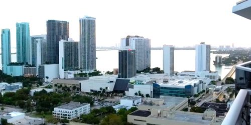 Centro, Puente Venetian Causeway -  Webcam , Florida Miami
