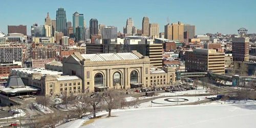 Downtown, Train Station, Liberty Memorial Tower - Live Webcam, Kansas City (MO)