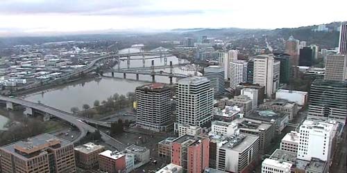 Downtown, Morrison Bridge - live webcam, Oregon Portland