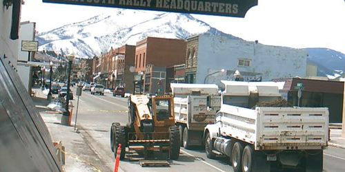 View of Grizzly Peak from city streets - live webcam, Montana Red Lodge