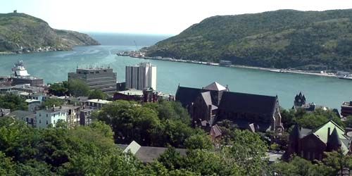 Centre-ville, vue sur le port -  Webсam , St. John's (NL)
