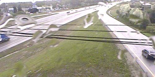 Movimiento de transporte en la autopista i-75 -  Webcam , Ohio Cincinnati
