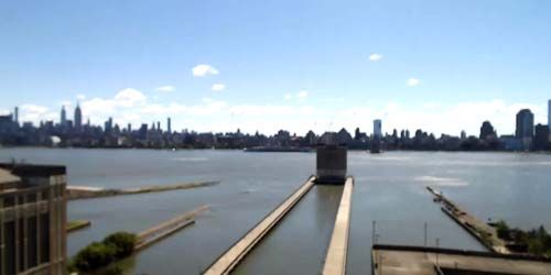 Hudson River, view of Manhattan - live webcam, New York New York