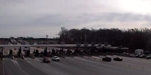 Entrance to the toll road i-195 - live webcam, New Jersey Trenton