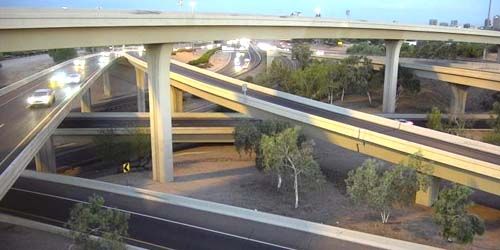 road junction on highway I-10 - Live Webcam, Arizona Phoenix