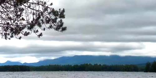 Lac Millinocket, vue sur le mont Katahdin -  Webсam , Maine Millinocket
