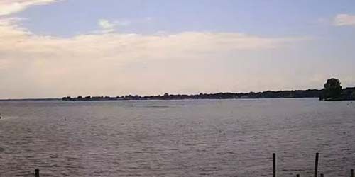 Panorama of Lake Saint-Clair - live webcam, Michigan Detroit