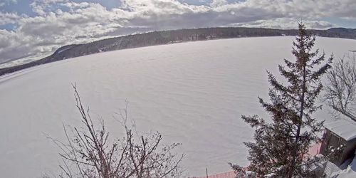 Vue panoramique sur le lac Back -  Webсam , Le New Hampshire Pittsburg