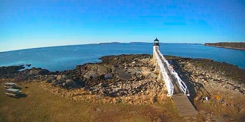Faro de Marshall Point en Port Clyde -  Webcam , Maine Portland