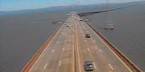 San Mateo-Hayward Bridge in San Mateo - live webcam, California San Francisco