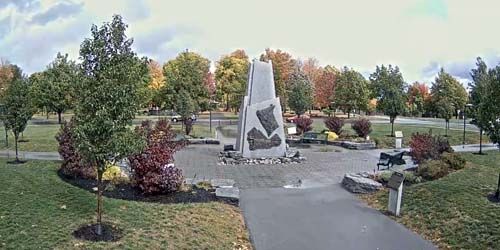 Thompson Park - Honor the Mountain Monument - live webcam, New York Watertown