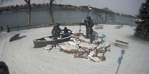 Monument de la traversée de la liberté à Lewiston -  Webсam , New York Buffalo