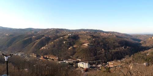 Panorama de la chaîne de montagnes -  Webсam , Tennessee Gatlinburg