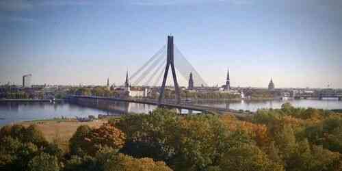 Watch Live Old Town & Vanšu Bridge — Riga