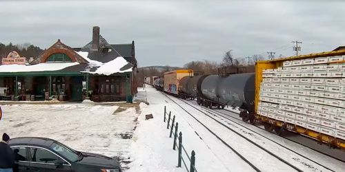 Palmer railway station - live webcam, Massachusetts Springfield
