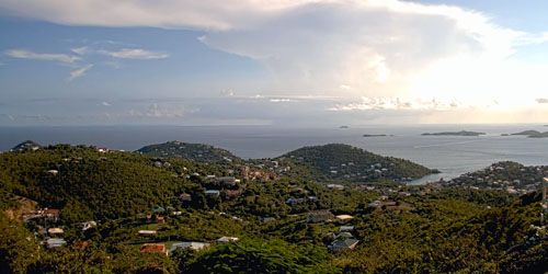 Panorama from above - live webcam, Virgin Islands Cruz Bay