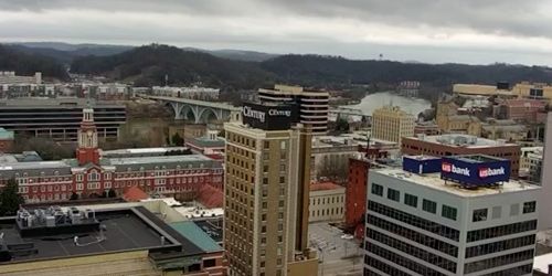 City center - panorama from above - live webcam, Tennessee Knoxville